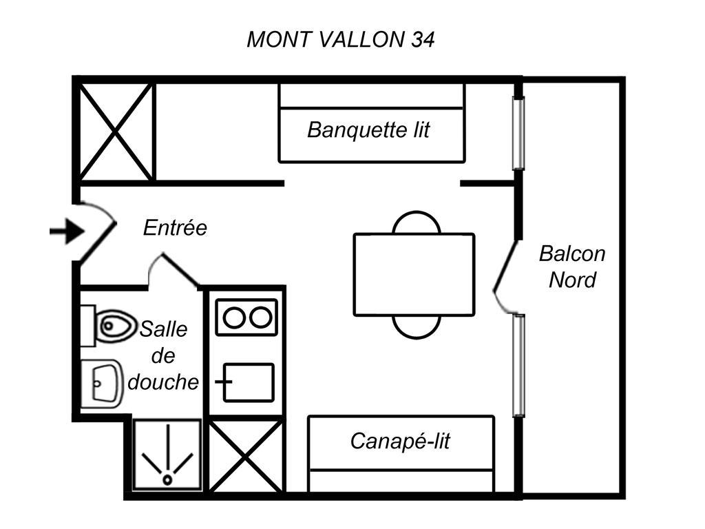 Residence Mont Vallon Méribel Buitenkant foto